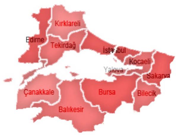 Marmara Blgesi (nfusun 6.36's): 1 milyon 56 bin 314 dosya