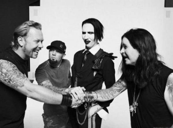James Hetfield, Fred Durst, Marilyn Manson ve Ozzy Osbourne