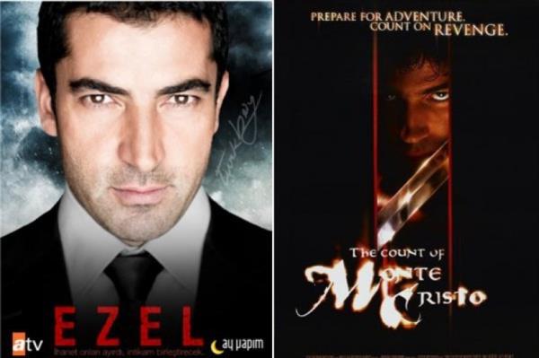 <p><b>Ezel - Monte Cristo Kontu:</b></p>   Yaynland dnemin en popler dizilerinden biri olarak tarihe geen Ezel, bir edebiyat klasii olan Monte Cristo Kontu ile ciddi benzerlikler tayordu. Dumas'nn eseri bugne kadar birok yapma konu oldu.