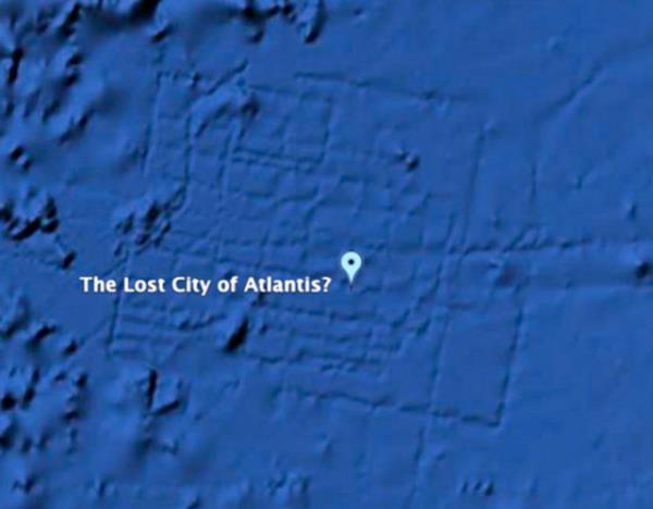 Kayp kta Atlantis efsanesi... Google Ocean'da elde edilen bu grnt efsanenin gerek olabileceine dair iaretler verdi