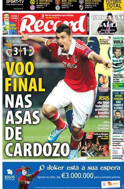 Cardozo'nun kanatlar� �zerinde finale u�u�