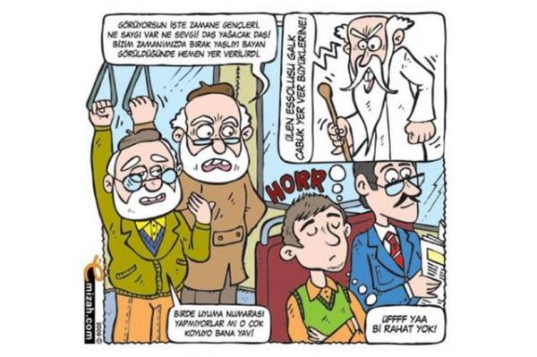 Otobste yallara yer vermemek iin uyuyor numaras yapmak.