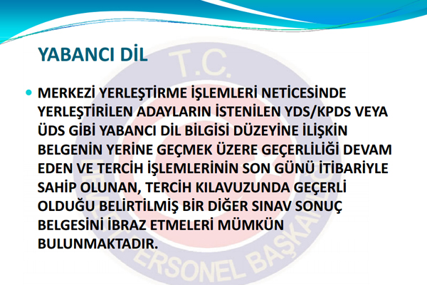 Devlet Personel Bakanl, kurumlarn KPSS ile yerleen adaylarn atamalarn yaparken dikkat edecei hususlar ieren bir rehber yaymlad.