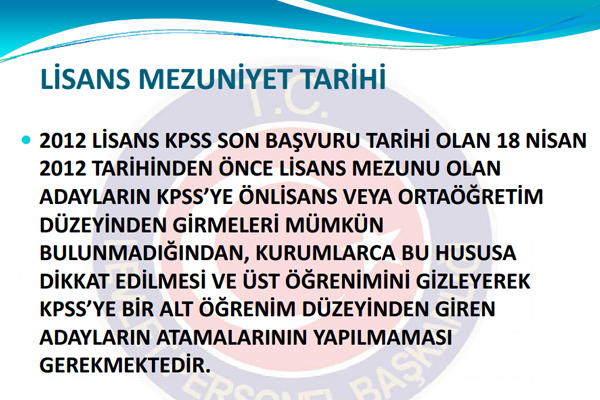 Devlet Personel Bakanl, kurumlarn KPSS ile yerleen adaylarn atamalarn yaparken dikkat edecei hususlar ieren bir rehber yaymlad.