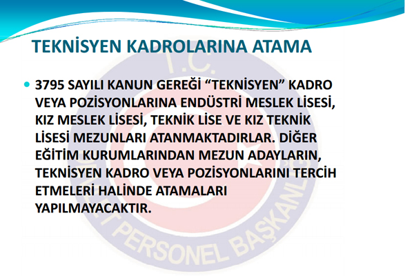 Devlet Personel Bakanl, kurumlarn KPSS ile yerleen adaylarn atamalarn yaparken dikkat edecei hususlar ieren bir rehber yaymlad.