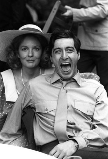 Diane Keaton ve Al Pacino Baba filminin setinde
