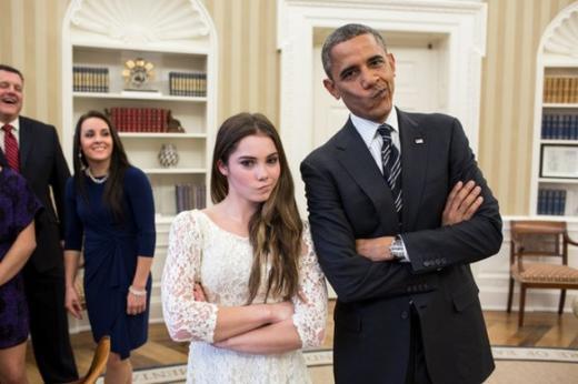 Obama ve Mckayla Maroney