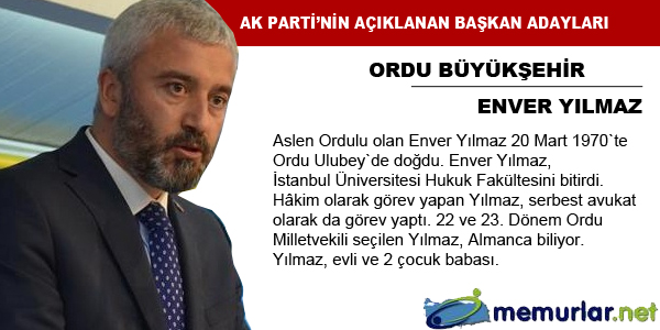 <b>te daha nce kesinleen adaylar</b>