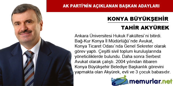 <b>te daha nce kesinleen adaylar</b>