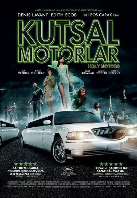 <p><b>1-Kutsal Motorlar (Holy Motors) (2012)</b></p>   Sinema tarihinde "Alphaville" gibileriyle yan yana koyabileceimiz alternatif ve yapbozucu bir bilimkurgu bayapt.