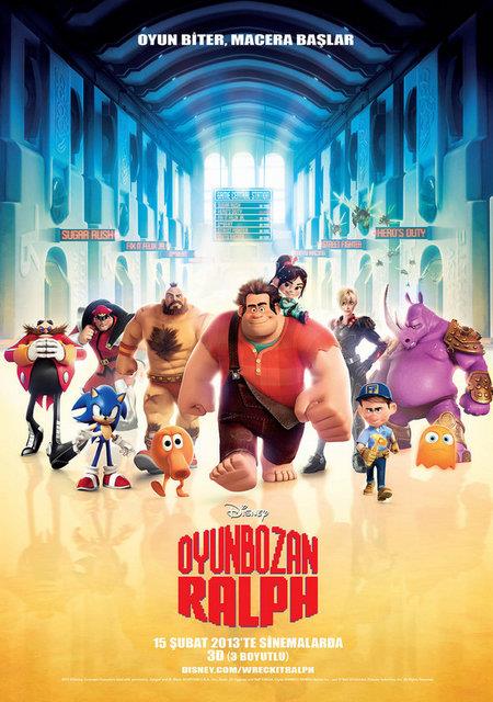 <p><b>2-Oyunbozan Ralph (Wreck-It Ralph) (2012)</b></p>   Atari oyunlarnn dnyasna szp "Scott Pilgrim Dnyaya Kar" ile "TRON"u bir araya getiren incelikli, interaktif ve zgn bir animasyon.