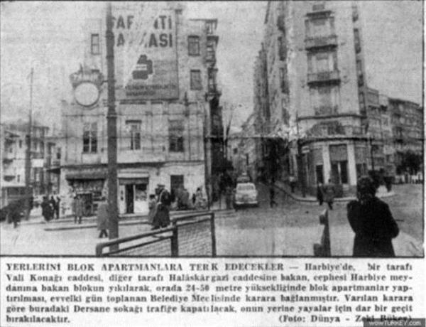 <b>Harbiye'de pangaalt Maka ayrmnn olduu ke. pangaalt ynne devam eden 600 serisi bir bussing farkediliyor.</b>