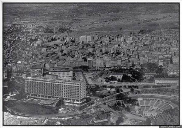 <b>Hilton oteli-Akhava tiyatrosu-Elmada-Osmanbey ve civarnn havadan grnm</b>