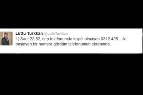 MHP Kocaeli Milletvekili Ltf Trkkan, ileri Bakan Muammer Gler ile telefon grmesini Twitter'dan yazd