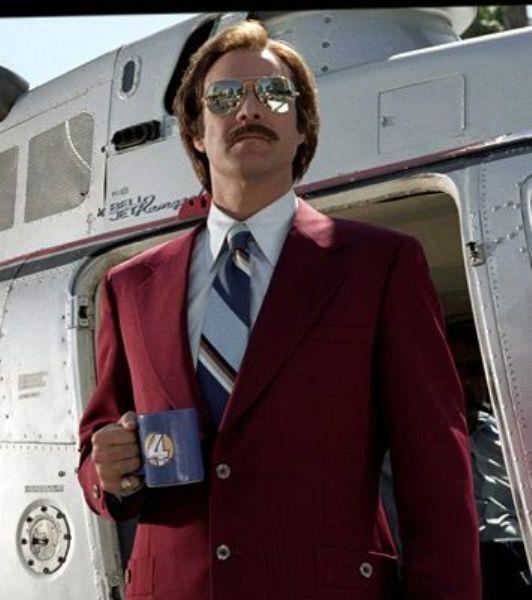<p><b>Ron Burgundy</b></p>  The Legend Of Ron Burgundy filminde, Will Ferrell'n canlandrd Ron Burgundy karakteri..