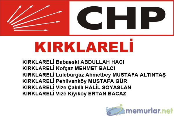 CHP'nin 746 belediye bakan aday belli oldu