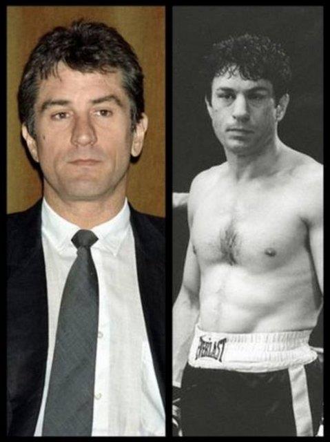 <p><b>Robert De Niro</b></p>  De Niro kendisine Oscar' getiren 'Raging Bull' filmindeki Jake La Motta rol iin kilo alarak deienler listesine girmiti