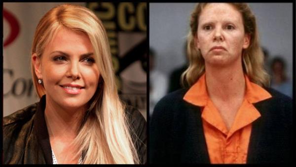 <p><b>Charlize Theron</b></p>  Charlize Theron, ona Oscar' getiren 'Monster' filmindeki seri katil Aileen Wuornos rol iin kilo alm ve protez di kullanmt.