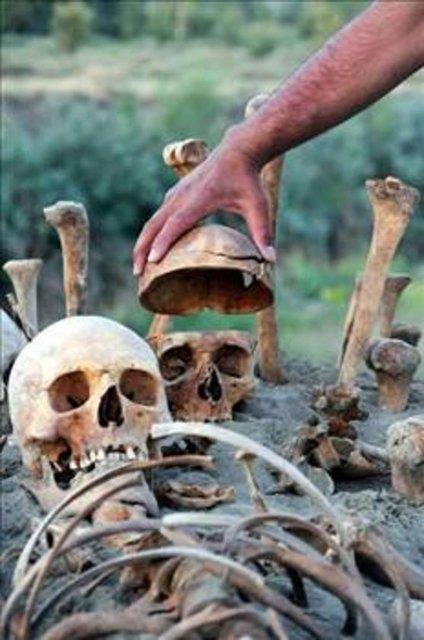 8. Akbabalarn ou insan ve sr lei yemekten lyor.