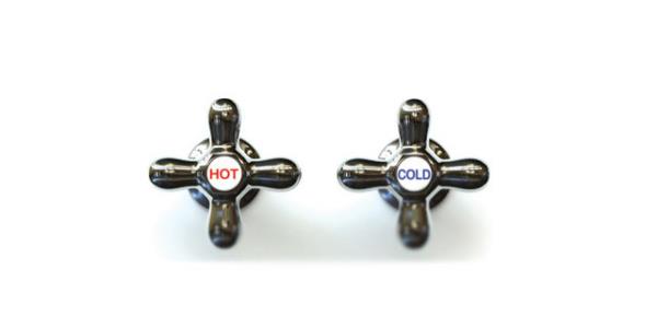 Souk ve sca ters alan ve ayr olan musluklar