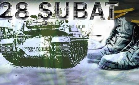 (13 UBAT) 28 UBAT SORUTURMASI'NDA 4 EMEKL GENERAL TUTUKLANDI- Ankara Cumhuriyet Basavclnn yrtt 28 ubat soruturmas kapsamnda savclk sorgularnn ardndan tutuklama istemiyle TMK?nn 10. maddesiyle grevli Ankara Nbeti 3. No?lu Hakimliine sevk edilen, 5 pheliden emekli Orgeneral Orhan Yney, emekli Oramiral Hayri Blent Alpkaya, emekli Korgeneral Kksal Karabay ve emekli Koramiral Alta Atlan tutukland. Emekli Tmgeneral Ersin Ylmaz adli kontrol artyla salverildi.