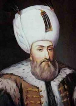 KANUN SULTAN SLEYMAN     10. Osmanl padiah     Doum: 27 Nisan 1495   lm: 6 Eyll 1566   Tahta kt tarih: 1520     1566'da Sigetvar Kuatmasnn son gn 6/7 Eyll gecesi beyin kanamasndan ld.