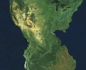 Meksika`nn olduu Kuzey ve Gney Amerika`y birletiren topraklar da grmeyeli bir hayli genilemi.