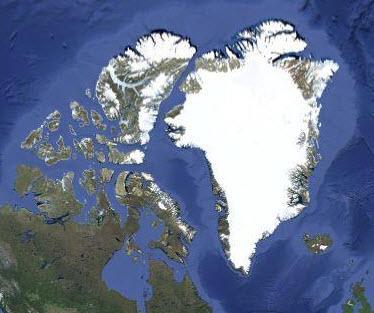 Danimarka`ya bal olan Grnland Kuzey Amerika`nn kuzey dousunda yer alyor.