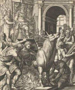 <b>Pirin Boa:</b> Antik Yunanistan da icat edilen bir tr ikence aleti. Pirin dkmcs Atina'l Perillos, Agrigentum Tiran' Phalaris iin yeni bir sulu ldrme yntemi olarak icad edildi.