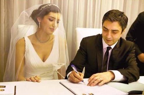 Necati amaz ile Nagehan Kaknn evlilik resmi