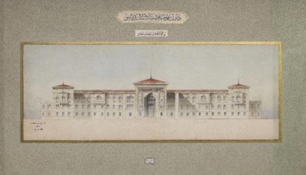 almada yer alan en yeni tarihli harita, 1902 ylna ait. Harita, Kkekmece kazasna tabi Alibeyky iftliinin karton zerine bez, renkli, el yapm, 134x190 santimetre boyutunda.