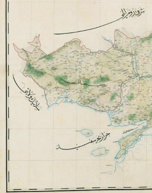 stanbul, zmit, atalca, Sancaklar ve Edirne vilayetleri haritas