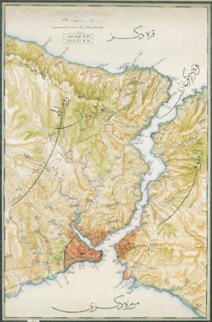 <p><b>Karadeniz Boaz haritas </b></p>  stanbul Boaz haritas, dier haritalardan farkl olarak Anadolu yakasndan grnr ekilde izilmi.