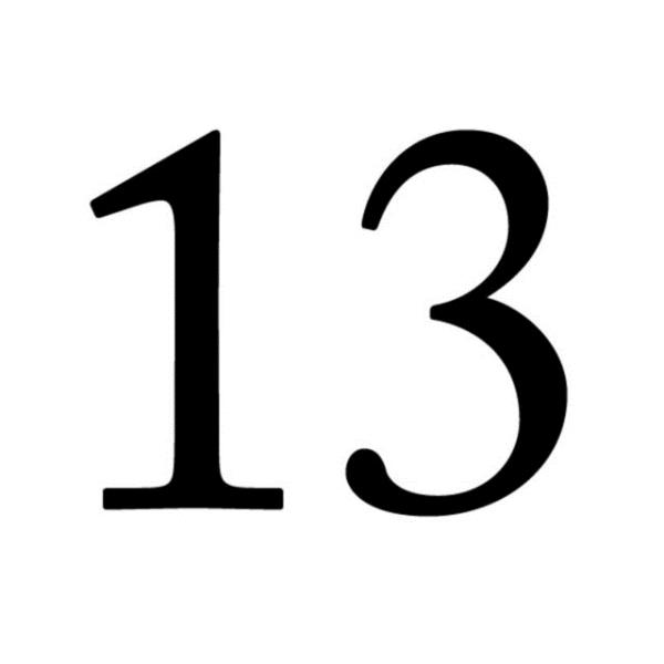 <b>Uursuz say: 13 :</b> Hristiyan geleneinde akirtlerden 13. Snn Hz. sa'ya ihanet ettiine inanlr. Bunun dnda 12+1=13 cehenneme ait meleklerin says olarak kabul edilir.