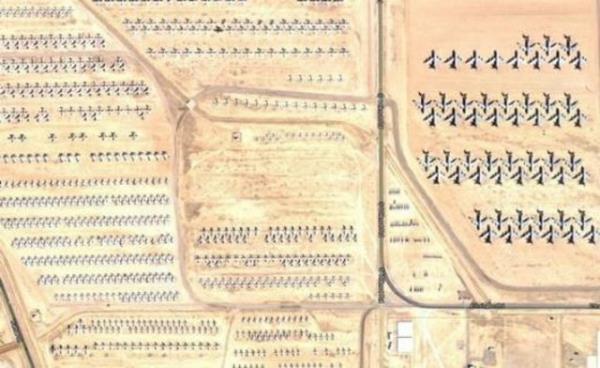 Arizona lnde emekliye ayrlan eski uaklar.