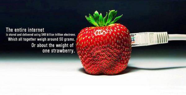 18. Tm Internet 540 Milyar Trilyon (10 zeri 21) Elektron ile birbirine bal. Toplam arlklar yaklak 1 ilek kadar.