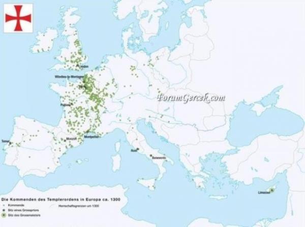 Filistin'de  byk eyalete blnmlerdi : Kuds , Tripoli ve Antakya. Bu yzylda Tapnaklarn 3468 adet atolar vard.