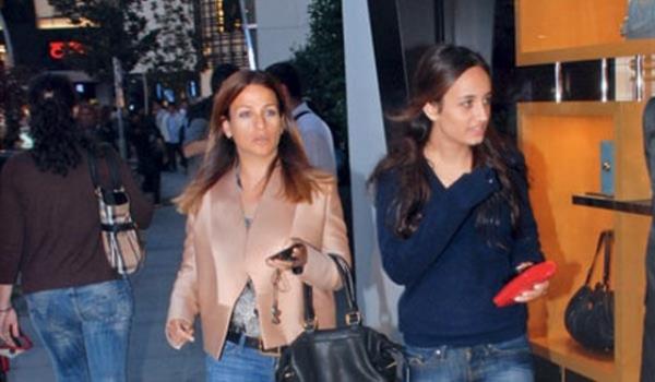 Sevil Sabanc ve kz Melisa Tapan...