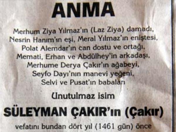 Sleyman akr'n lmn ciddiye alan yurdum insan