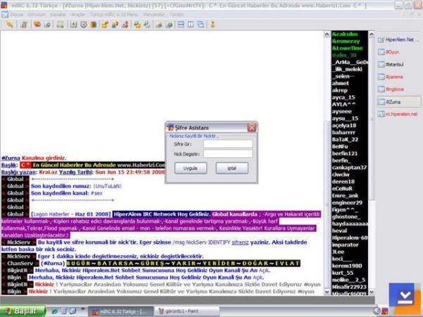 lk chat deneyimini Mirc'de yapmak