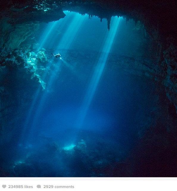 Meksika'da bir sualt maaras