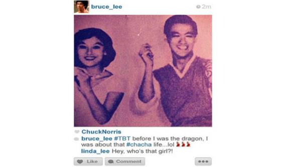 5. Bruce Lee'nin eski zamanlardan fotoraf paylamas