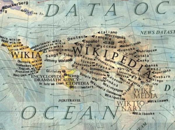 Dnyann en kapsaml dijital ansiklopedisi Wikipedia'sz bir dnya haritas elbette dnlemezdi.