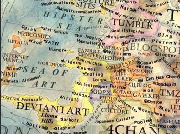 Grafik tasarmclarnn platformu Devianart, Tmblr, Blogspot gibi popler siteler de batda yer alan ktann st blmlerinde bulunuyor.