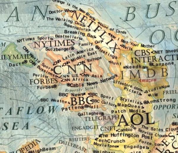 Gelelim haritann dou tarafna? CNN, BBC, NYTimes, Dailymail gibi dnyaca nl haber siteleri hemen haritann kuzey dousunda yer alyor.