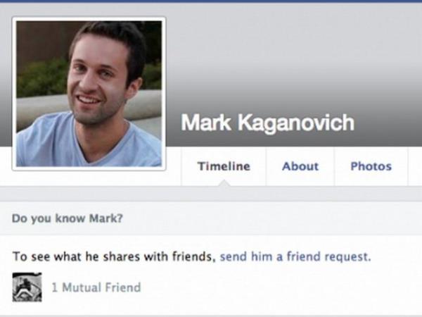 <p><b>7. Mark Kaganovich </b></p>  Kaganovich de Zuckerberg ile ortak matematik dersleri almt. 2013'te Stanford'da doktorasn tamamlad. imdi ise SolveBio isimli salk bilgilerini analiz eden kendi irketinin CEO'luk grevini yrtyor.