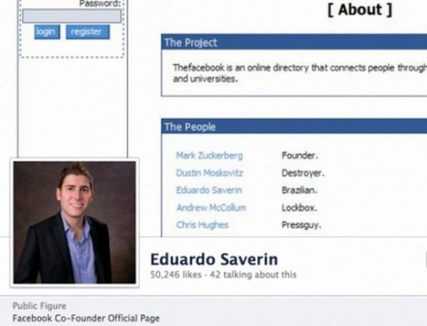 <p><b>19. Eduardo Saverin</b></p>  Eduardo Saverin Facebook'un ilk yllarnda finansal olarak ayakta durmasn salayan kii.