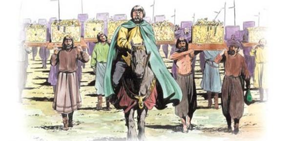 <b>KARUN:</b> Bir defasnda Hz. Musa'ya iftirada bulununca, Musa Aleyhisselam, secdeye kapanarak, Karun'u malyla, mlkyle helak etmesi iin Cenab- Hakka'a yalvard.   <p><b>Sonu:</b></p>   iddetli bir zelzele, Karun'un mal, mlk ve akrabalarndan hibir eser kalmad. Kkler, saraya benzeyen evler, sandklar dolusu hazineler yere batt.