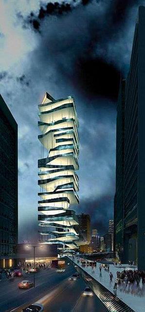 24. Hong Kong'da bulunan "Parking Tower"