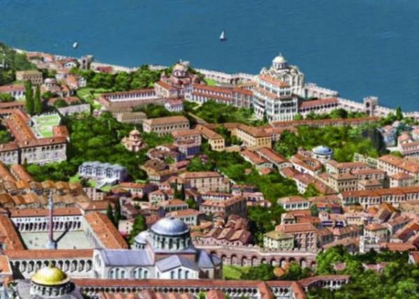 te Antoine Helbert'n Bizans kalntlarn inceleyerek oluturduu stanbul...
